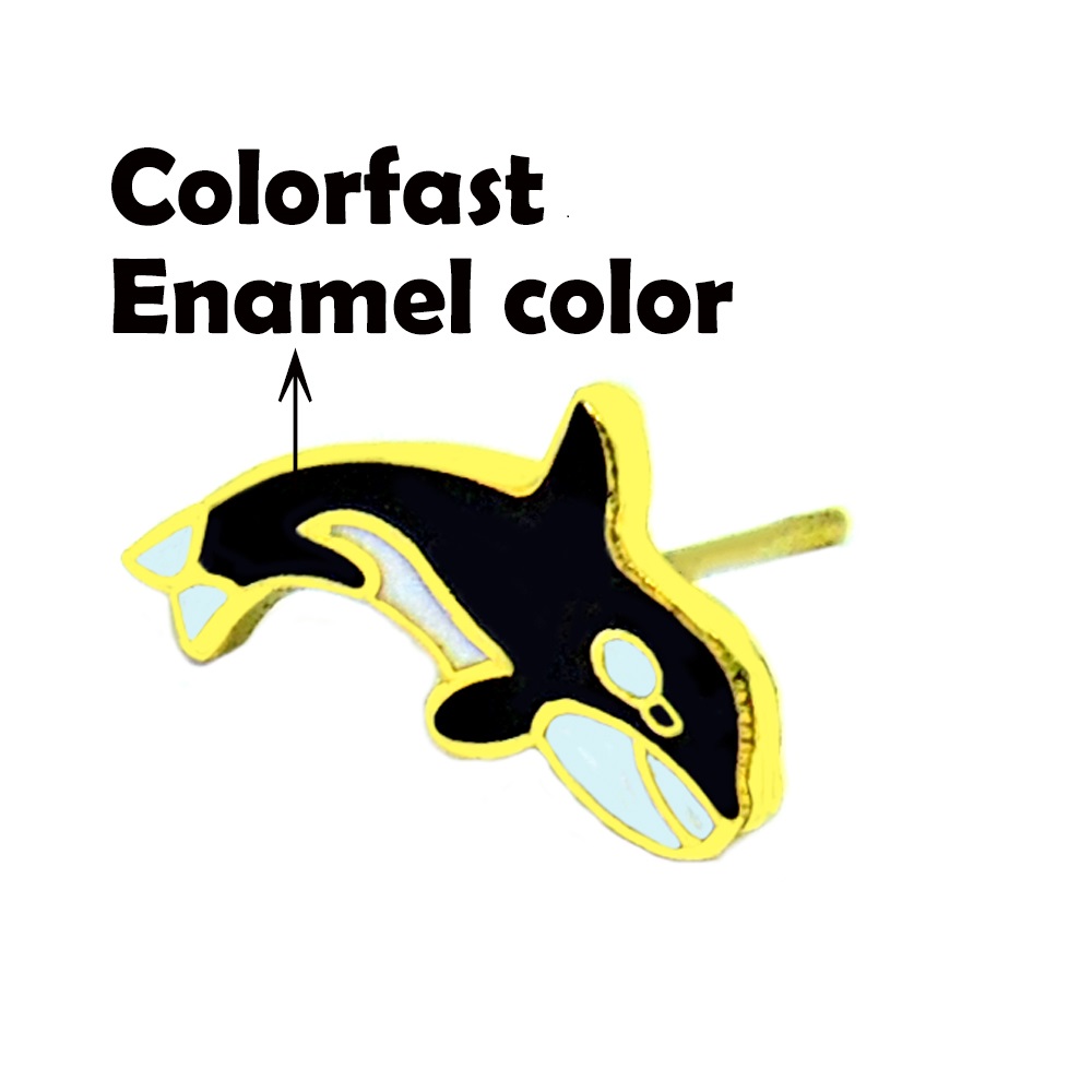 enamel earrings